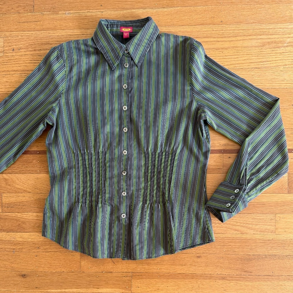 "Eye" sateen button up shirt